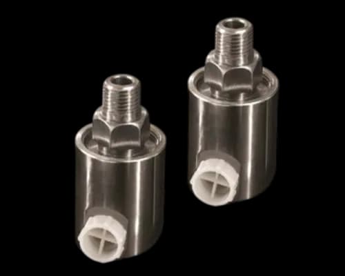 HPP single-port hydraulic rotary union pair with nylon-capped connector