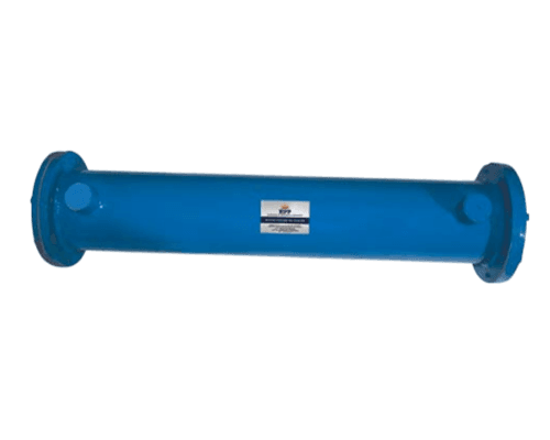 HPP water cooled heat exchanger, slim elongated model with dual end flanges